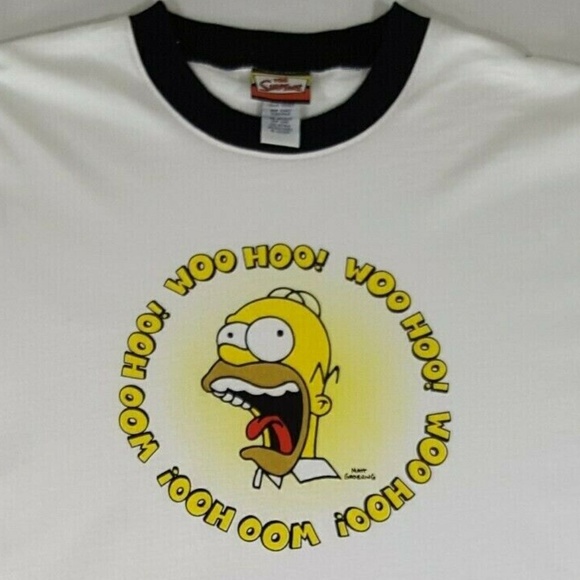 Homer Simpson Woo Hoo !! Sleep T Shirt - Picture 1 of 8